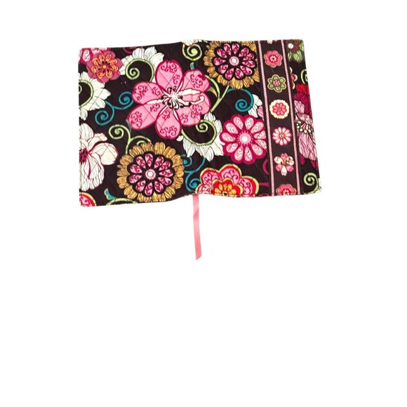 Vera Bradley Paperback Cover Mod Floral Pink Cotton Book Protector - Picture 8 of 8